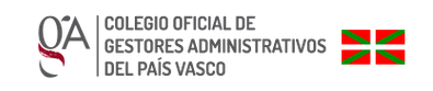 Logo del colegio oficial de gestores administrativos del País Vasco